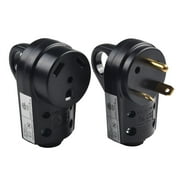 Rv 30 Amp Receptacle Plug Male\u0026Female Power Cord End Replacement Electrical 125V Male+Female